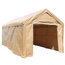 Aleko Heavy Duty Outdoor Canopy Carport Tent - 10 X 20 FT - White   565689905